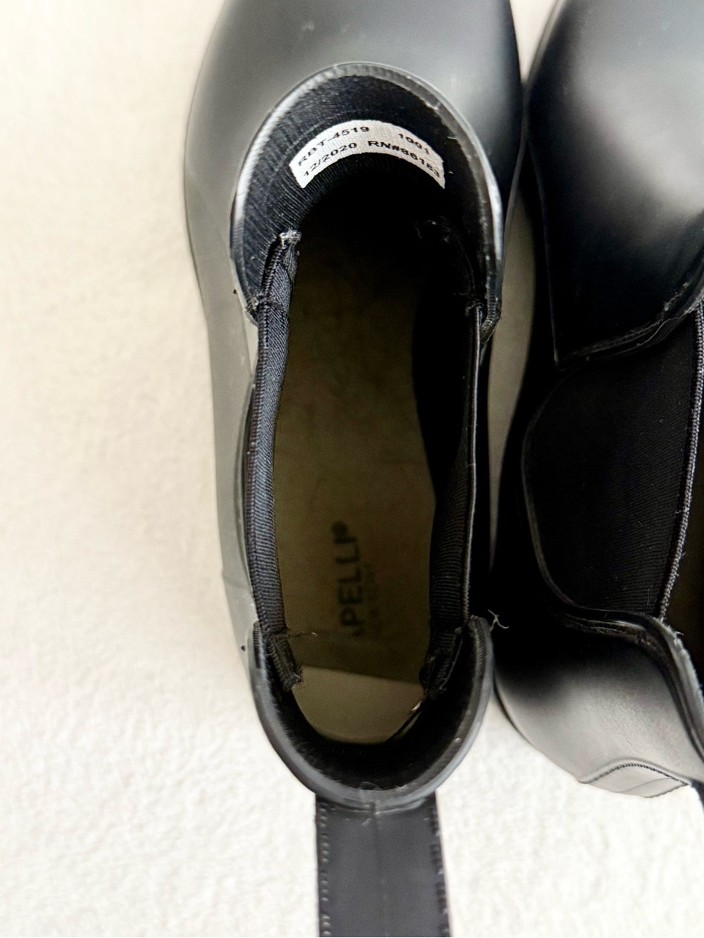 Capelli Black Chelsea Waterproof Rain Boots Women's Size 8 - Picture 11 of 12